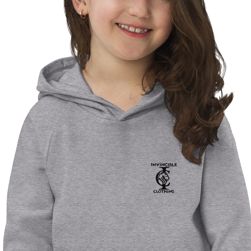 Girls Grey "Invincible" hoodie