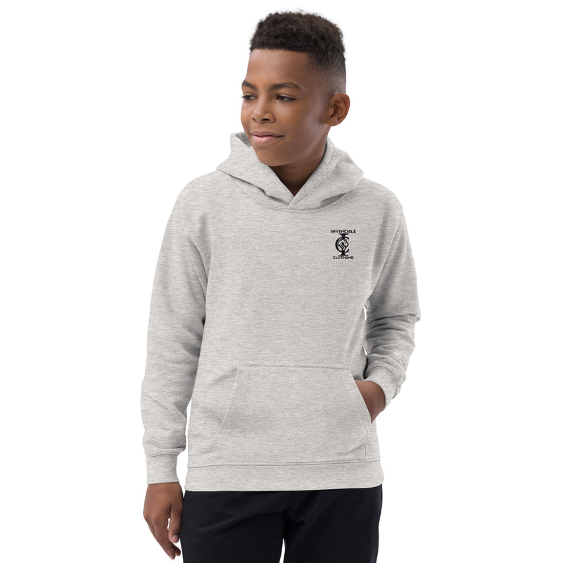 Boys Grey "Invincible"  Hoodie