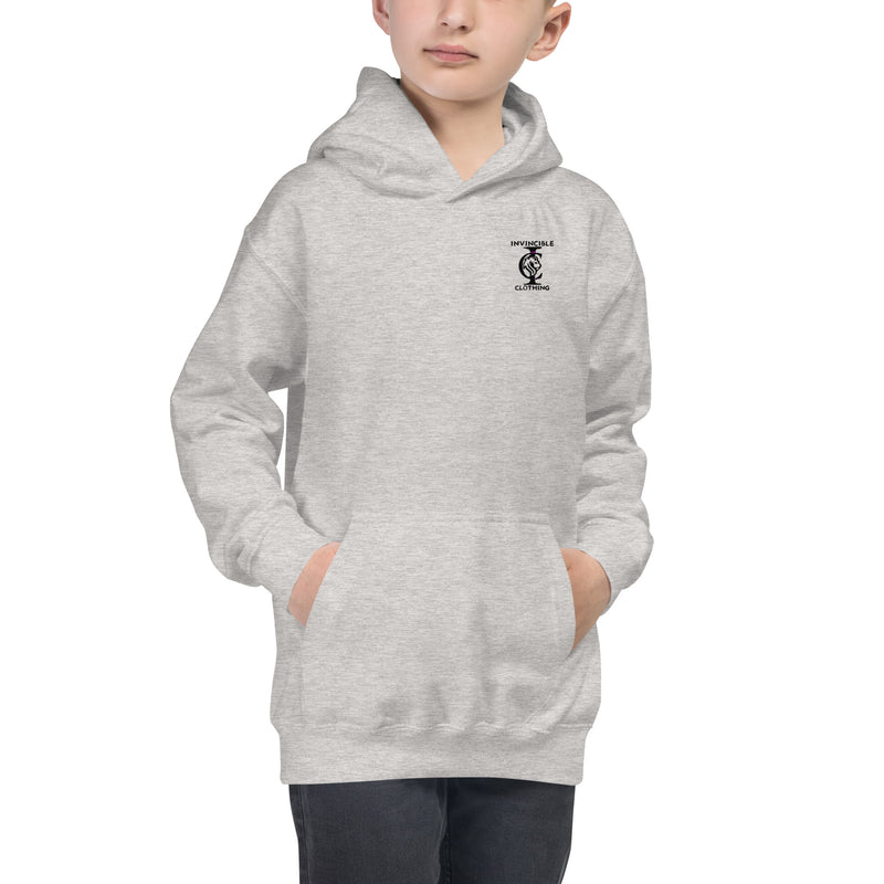 Boys Grey "Invincible"  Hoodie